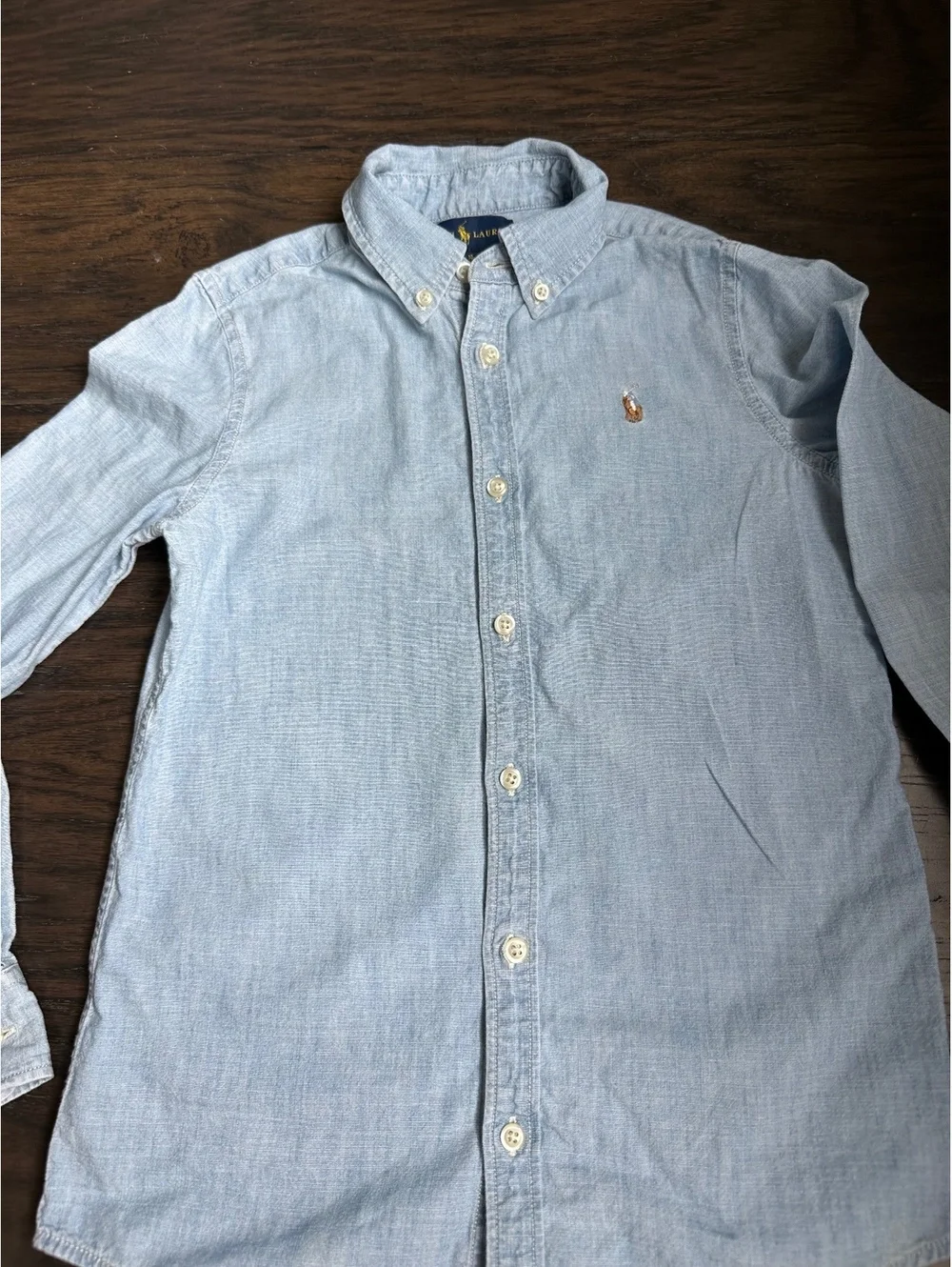 Ralph Lauren Denim Shirt Button Up Kids Size 10